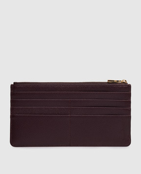 Dolce&Gabbana Фіолетовий шкіряний гаманець з логотипом BI1265A1001