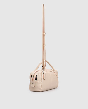 Gianni Chiarini Бежева шкіряна сумка Emily з логотипом BS11300COMMGRN