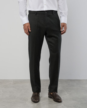 Canali Зелені штани з вовни PR0125691678