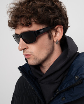 Balenciaga Чорні окуляри з принтом логотипа 794347T0039