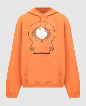 Vetements Оранжевое худи с принтом Kenny UA66HD690O