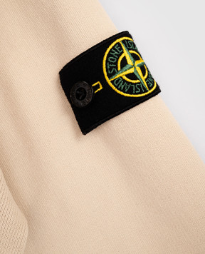 Stone Island Дитячий бежевий світшот з патчем логотипа K2S166100001S0A2068