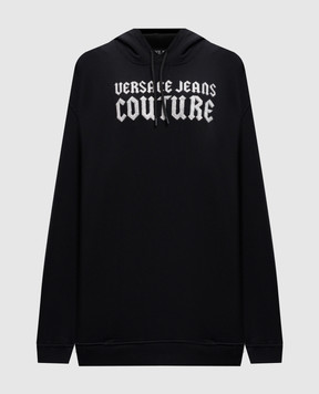 Versace Jeans Couture Черные худи с логотипом Goth Freak 77HAIL03CF00L