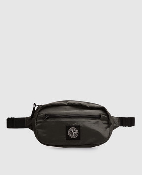 Stone Island Дитяча поясна сумка кольору хакі з нашивкою логотипа K1S169200001S0064
