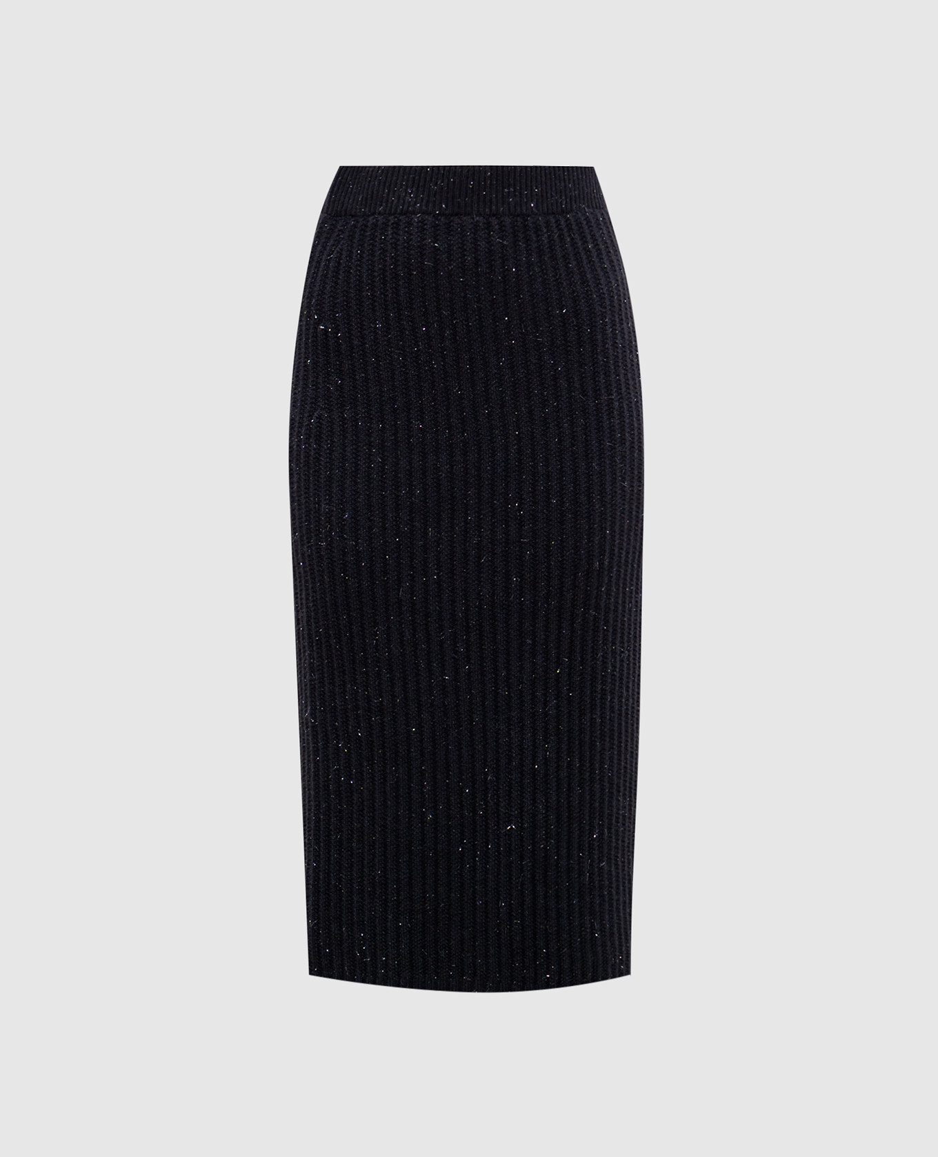 

Серая юбка с шерстью, шелком и кашемиром с люрексом., Серый, Юбки прямые