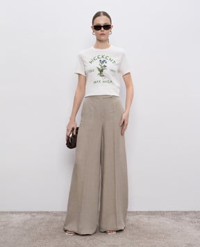Max Mara Weekend Біла футболка TEIERA з принтом логотипа TEIERA