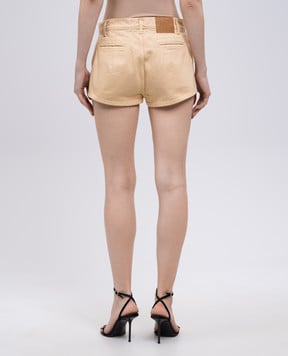 Magda Butrym Желтые шорты с патчем логотипа DENIM04SHORTS150525