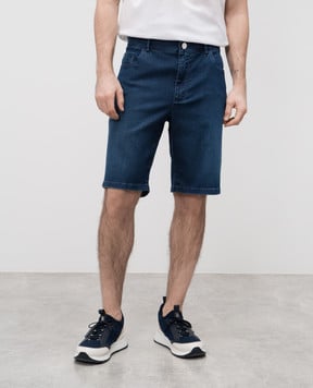 Stefano Ricci Сині джинсові шорти з логотипом M8T5102040TSPIR