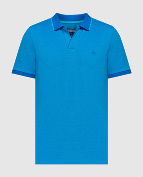 Vilebrequin Блакитна футболка з вишивкою логотипа PLTAN300