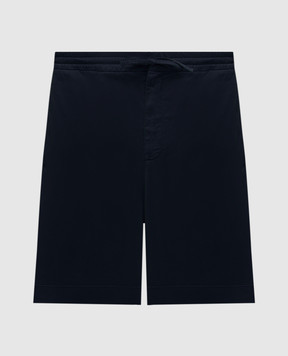 Canali Синие шорты из льна SG0320295606