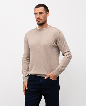 Cashmere&Whiskey Бежевий джемпер з вовни мериноса 92392