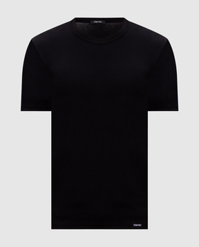 Tom Ford Черная футболка с нашивкой логотипа T4M081040