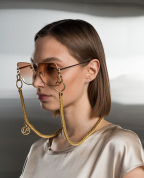 The Attico by Linda Farrow Золотистий ланцюжок для окулярів ROPE LFLCHAIN15C1