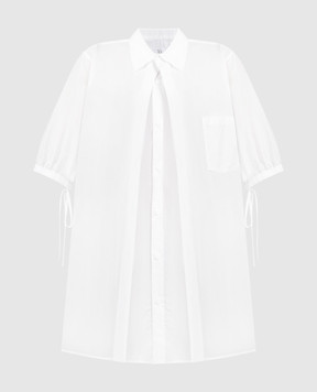 Y`S Yamamoto Белая блуза с эффектом наложения слоев YSB15004