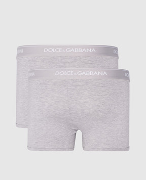 Dolce&Gabbana Набір сірих трусів-боксерів з логотипом M9C07JONN95