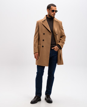 Cashmere&Whiskey Коричневый джемпер из шерсти 97397