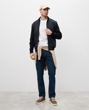 Canali Синие джинсы с логотип патч PD0001891719