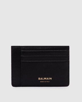 Balmain Чорний шкіряний картхолдер Anthem FM1MA089LVAA