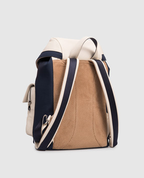 Brunello Cucinelli Дитячий комбінований рюкзак з логотипом BGLECB127