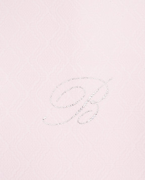 Blumarine Розовое покрывало Delfina с монограммой из кристаллов Swarovski. H0000210080