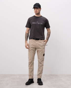 Stone Island Бежеві карго з патчем K1S153100304S0010