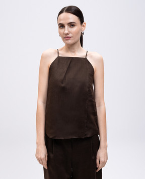 Max Mara Коричневый топ SUMMER SUMMER
