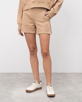 Ermanno Scervino Бежеві шорти з нашивкою D461P303RKRA
