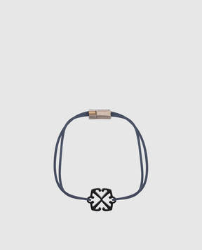 Off-White Синій браслет Arrow OMOA10AC99MET001