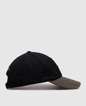 Palm Angels Черная кепка с логотипом PMLB104F24FAB008