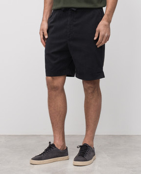 Canali Синие шорты с отворотами PT0135595606