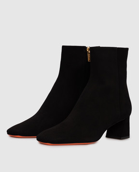 Santoni Черные замшевые ботильоны WTMN71154HI2NMGD