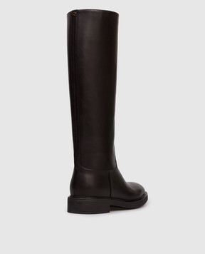 Gianvito Rossi Коричневі шкіряні чоботи Ascott G8012820GOM