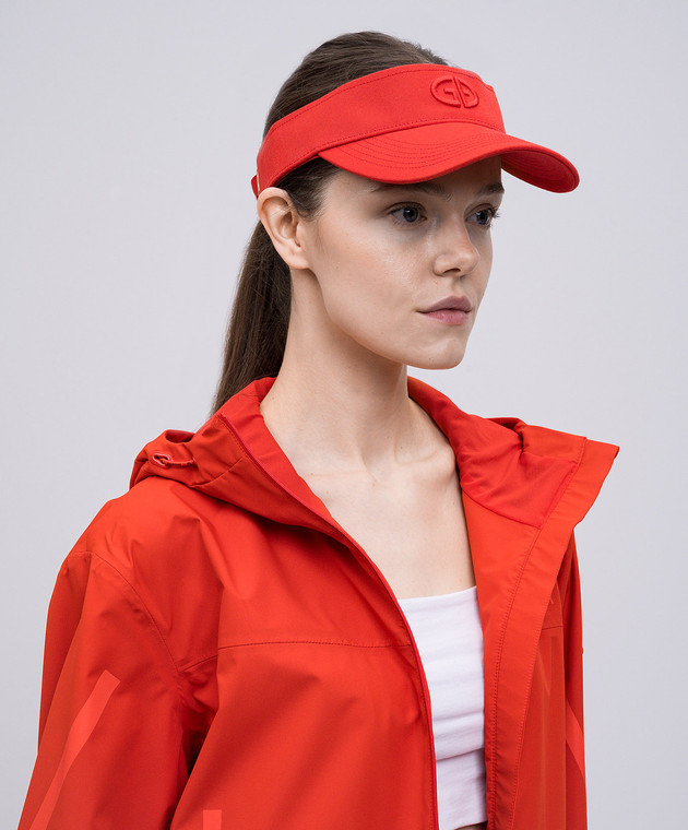 Goldbergh Красный козырек с вышивкой монограммы логотипа GB61102251 изображение 2