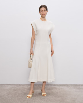 Jil Sander Белое платье миди J02CT0474J20232