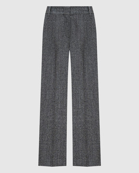 Ermanno Scervino Штани з вовною у візерунок D456P300QAV