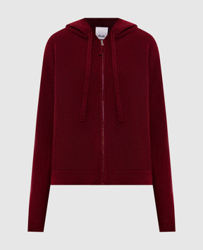 Allude Бордовая спортивная куртка из шерсти и кашемира 24517700