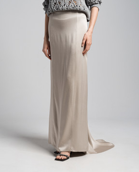 Brunello Cucinelli Бежевая юбка M0H38G3551