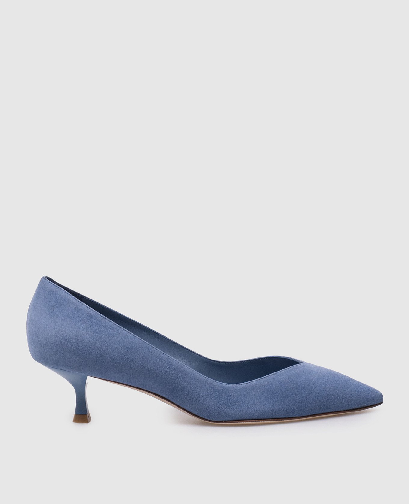 Blue suede EVA boat shoes