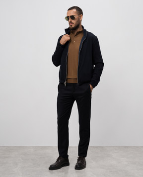Loro Piana Синие брюки из шерсти и кашемира FAL3060