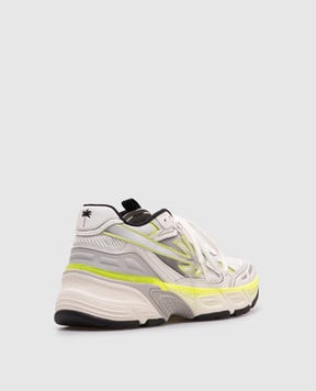 Palm Angels Білі комбіновані кросівки 4 Fluo PWIA066S25FAB002