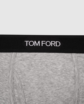 Tom Ford Серые трусы-боксеры с логотипом T4LC31040