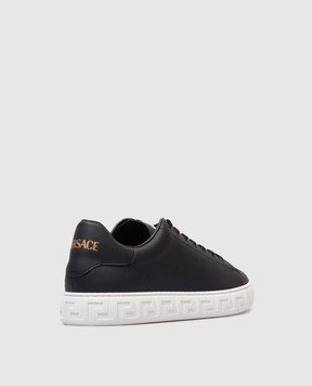 Versace Черные кеды Greca 10144601A09608