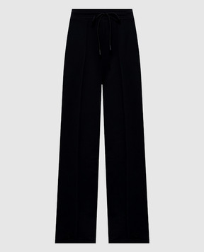 Twinset Чорні спортивні штани з логотипом 252TP2682