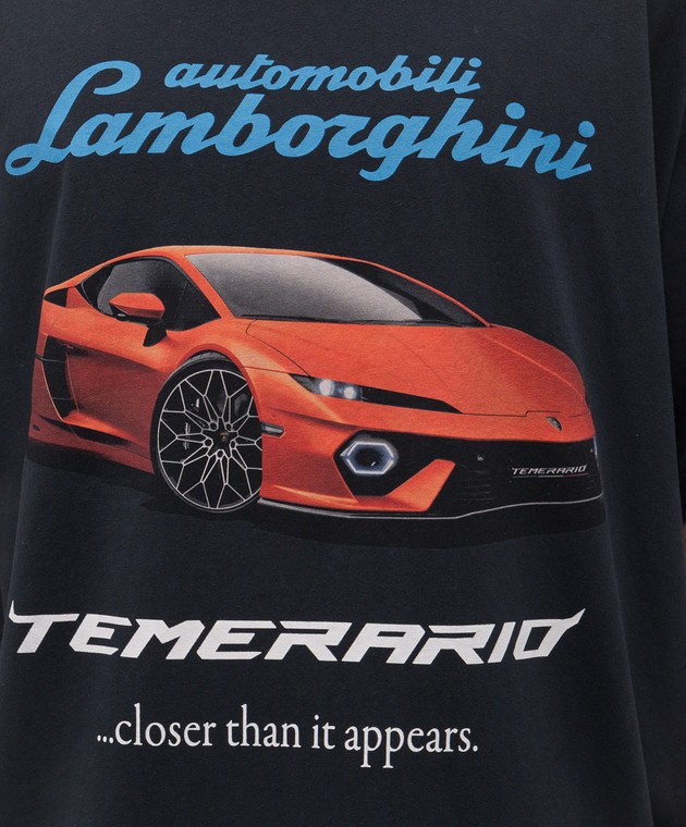 Balenciaga - Черная футболка Automobili Lamborghini 831305TSVP9
