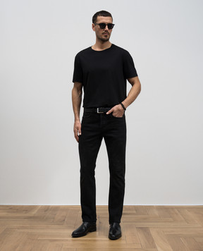 Tom Ford Чорні джинси з патчем логотипа DPH001DMC058S25