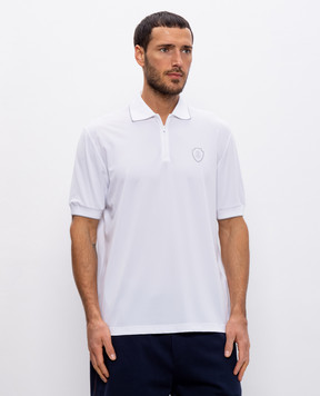 Brunello Cucinelli Белое поло с эмблемой MW8641330F
