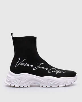 Versace Jeans Couture Черные снокеры Hiker с логотипом 77VA3SV5ZS681