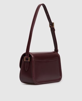 Saint Laurent Бордова шкіряна сумка SOLFERINO 8435240SX0W