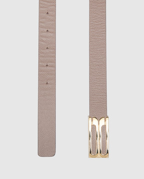 Victoria Beckham Коричневий шкіряний ремінь Frame 1424ABL005954A
