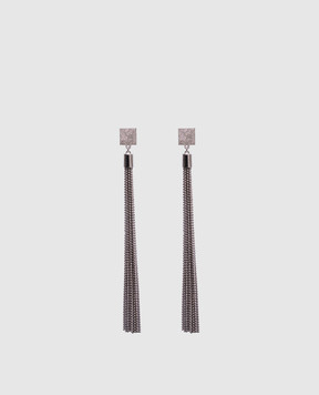 Brunello Cucinelli Серебряные серьги с куб. MORW9V017